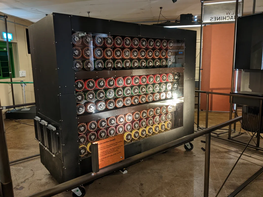 Replica of the wartime Bombe Computer at Bletchley