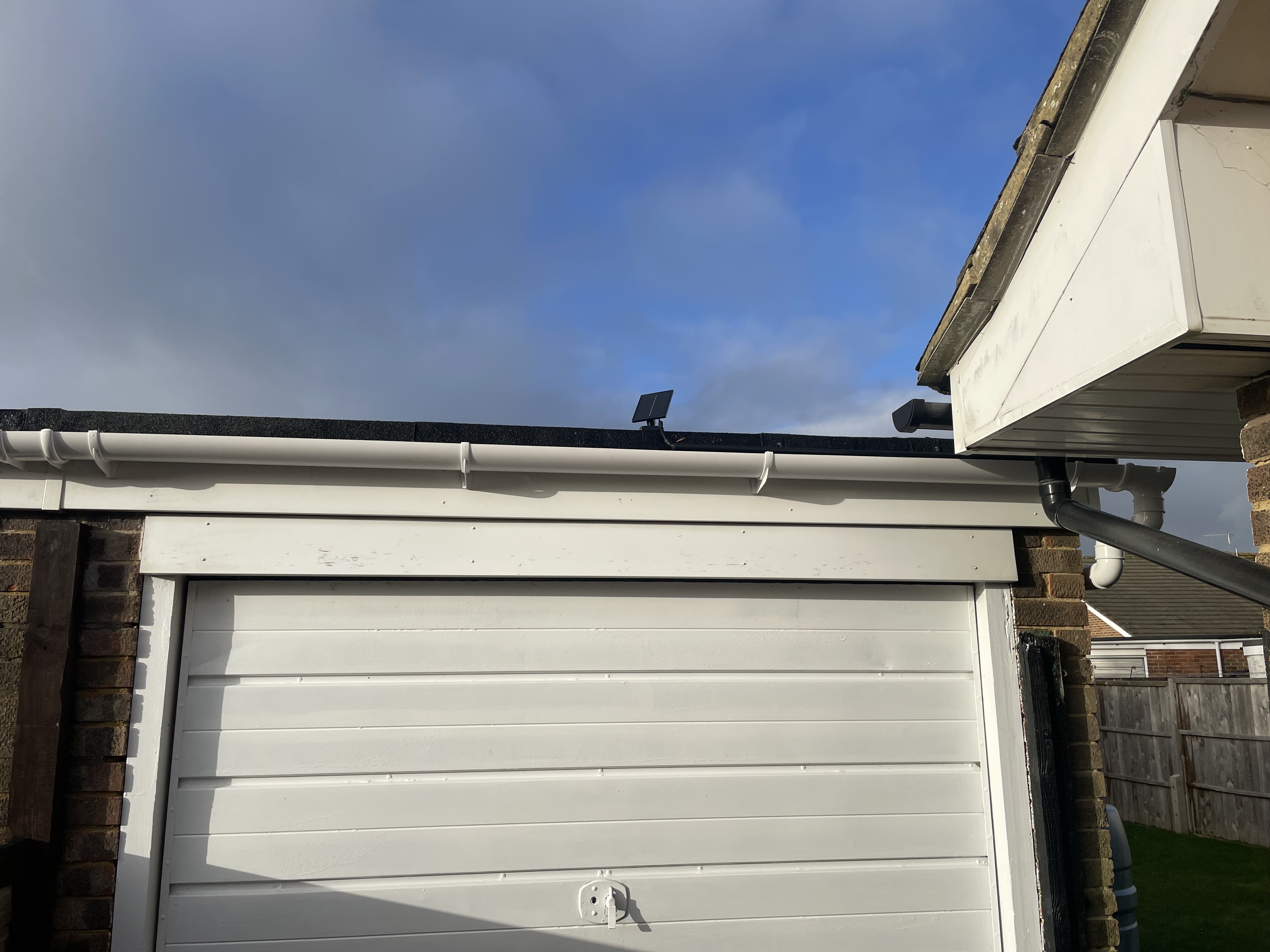 The new guttering