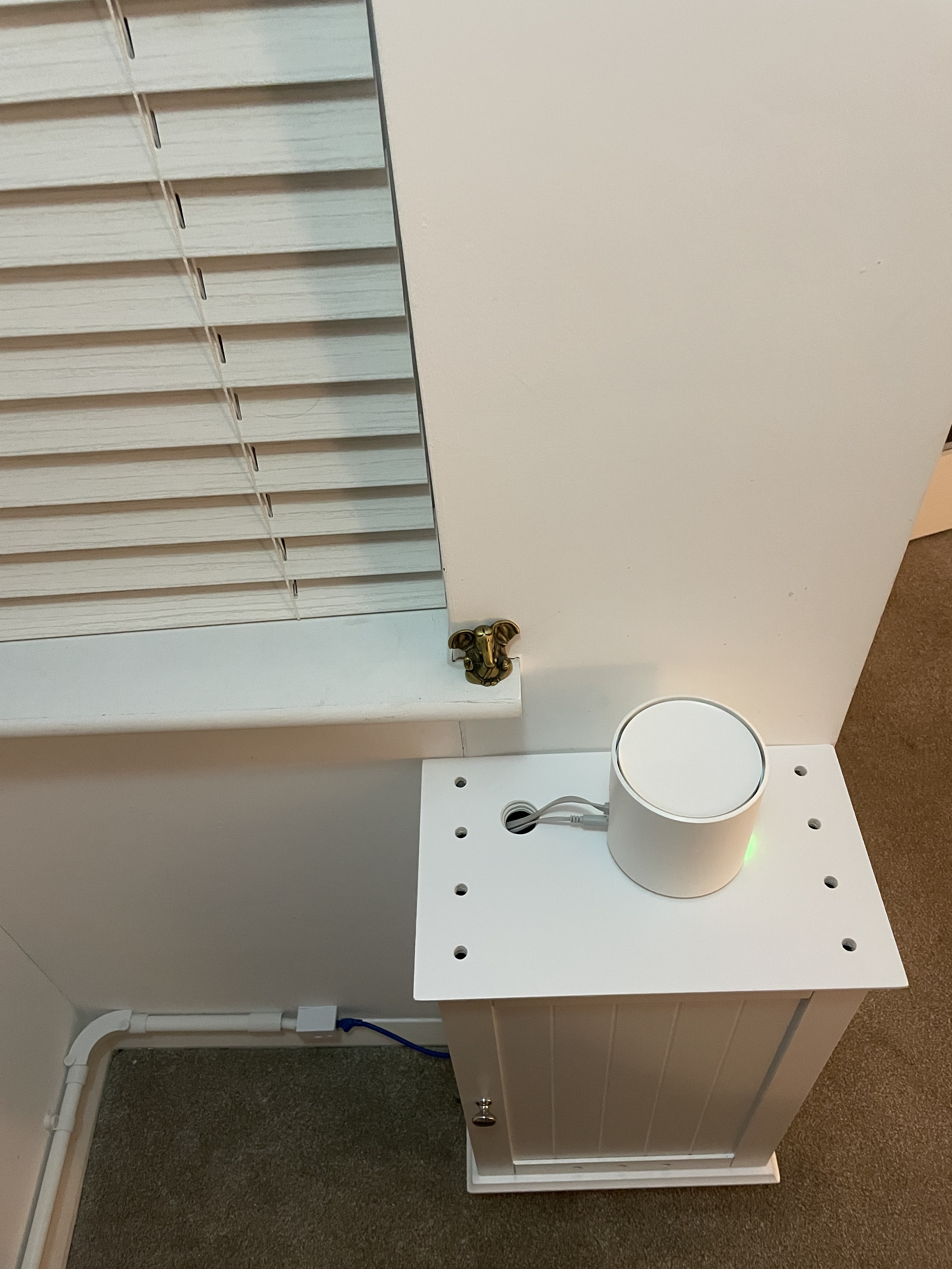 Entering into the router cabinet